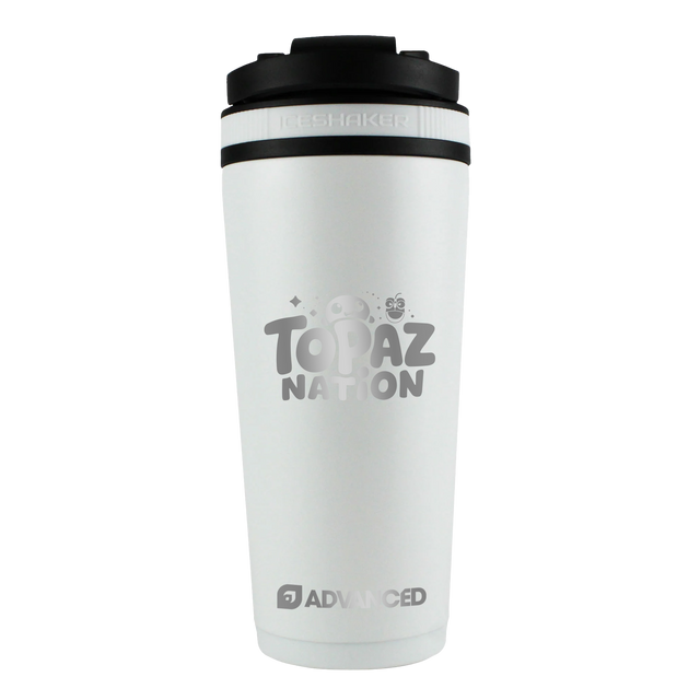 TopazGirl Custom 26oz Ice Shaker - White