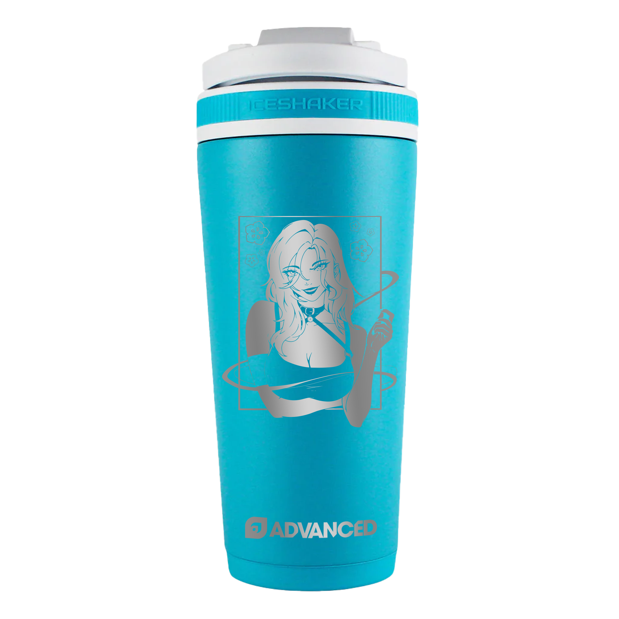 Zystara Custom 26oz Ice Shaker - Caribbean Blue