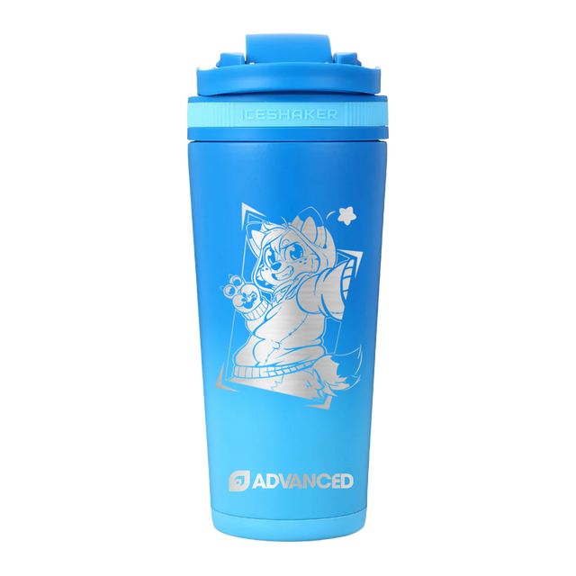 Corgi Cam Custom 26oz Ice Shaker - Blue Color Rush