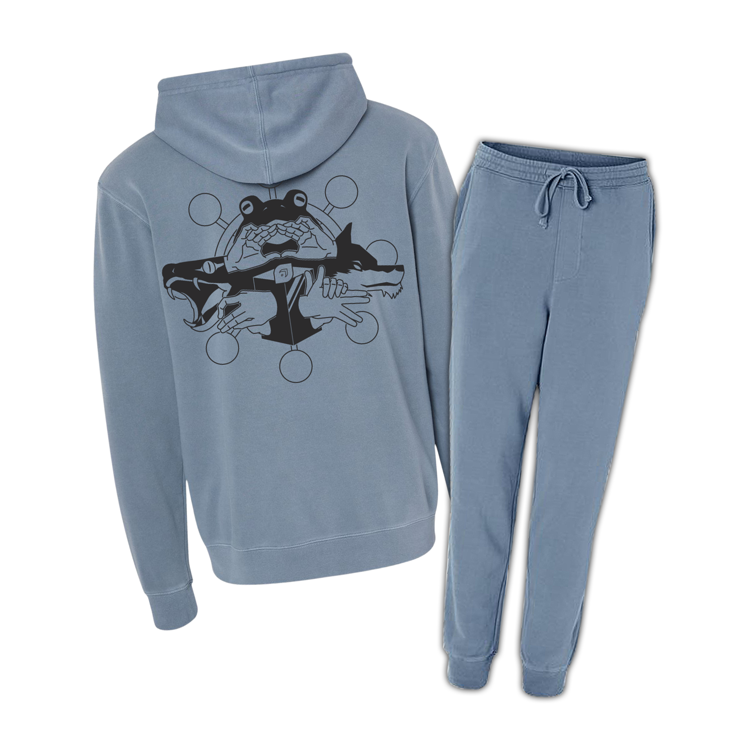 Cursed Blue Hoodie + Sweats