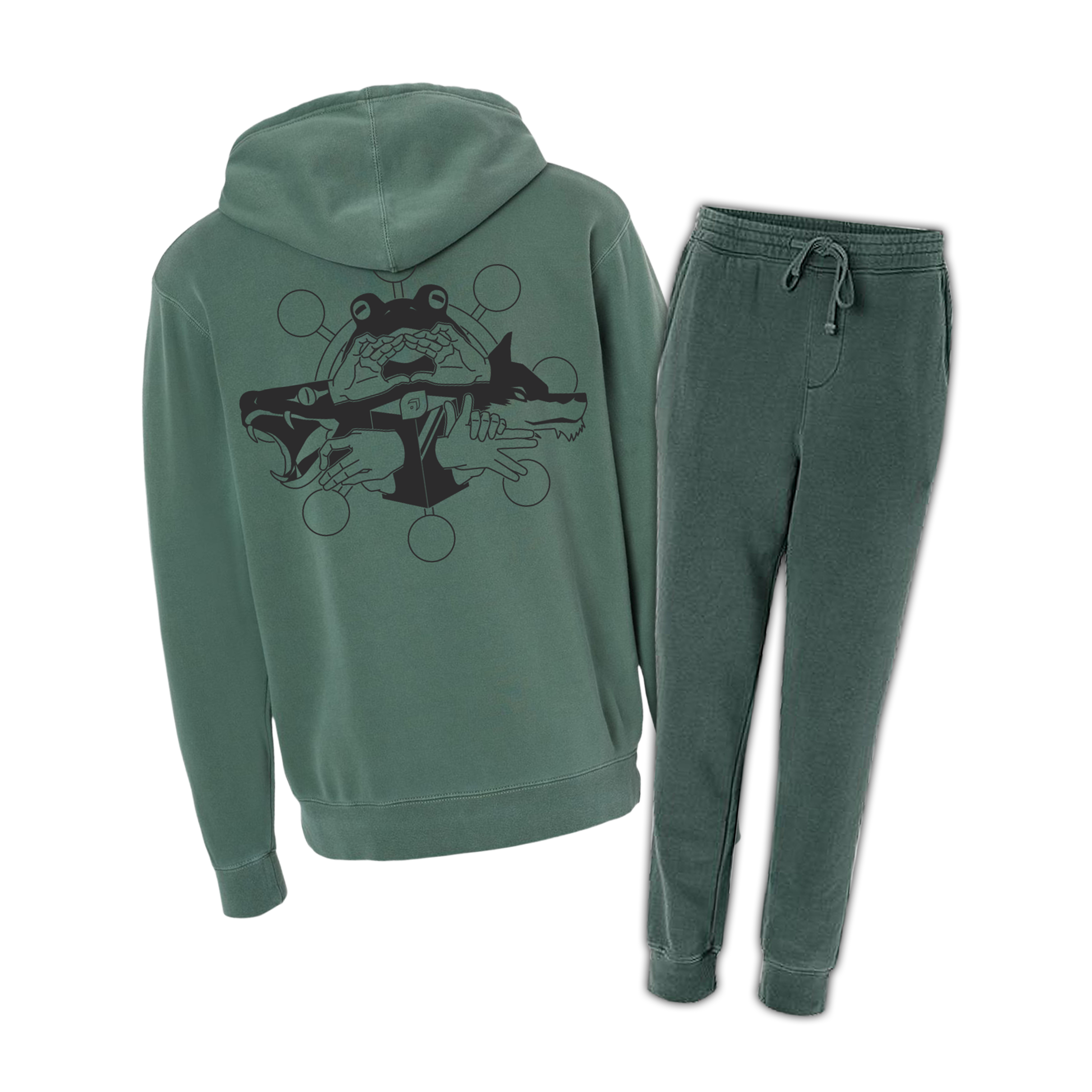 Cursed Green Hoodie + Sweats