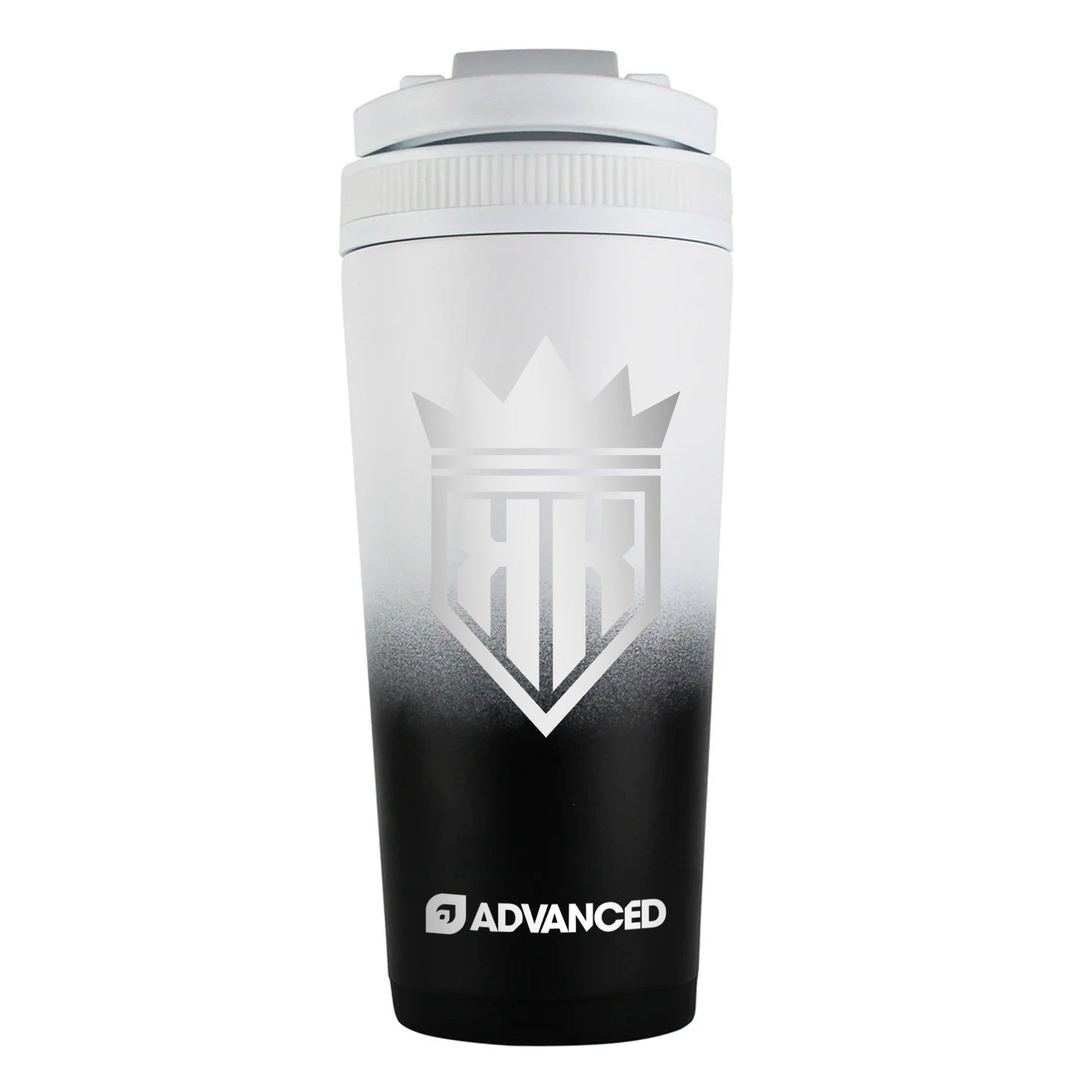 Kable Custom 26oz Ice Shaker - Black White Ombre