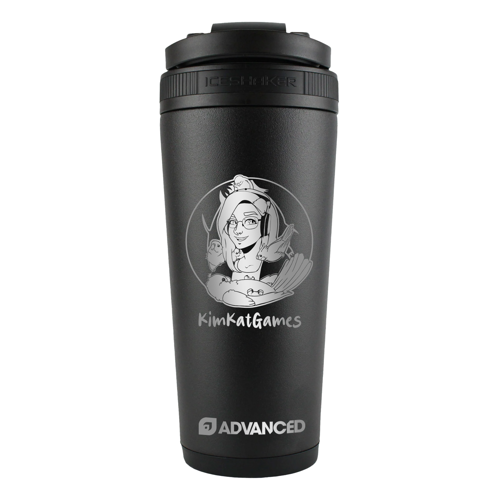 KimKatGames Custom 26oz Ice Shaker - Black