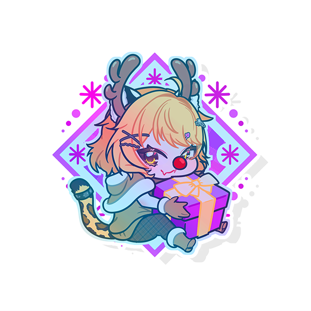 Kirana's Christmas Present Sticker