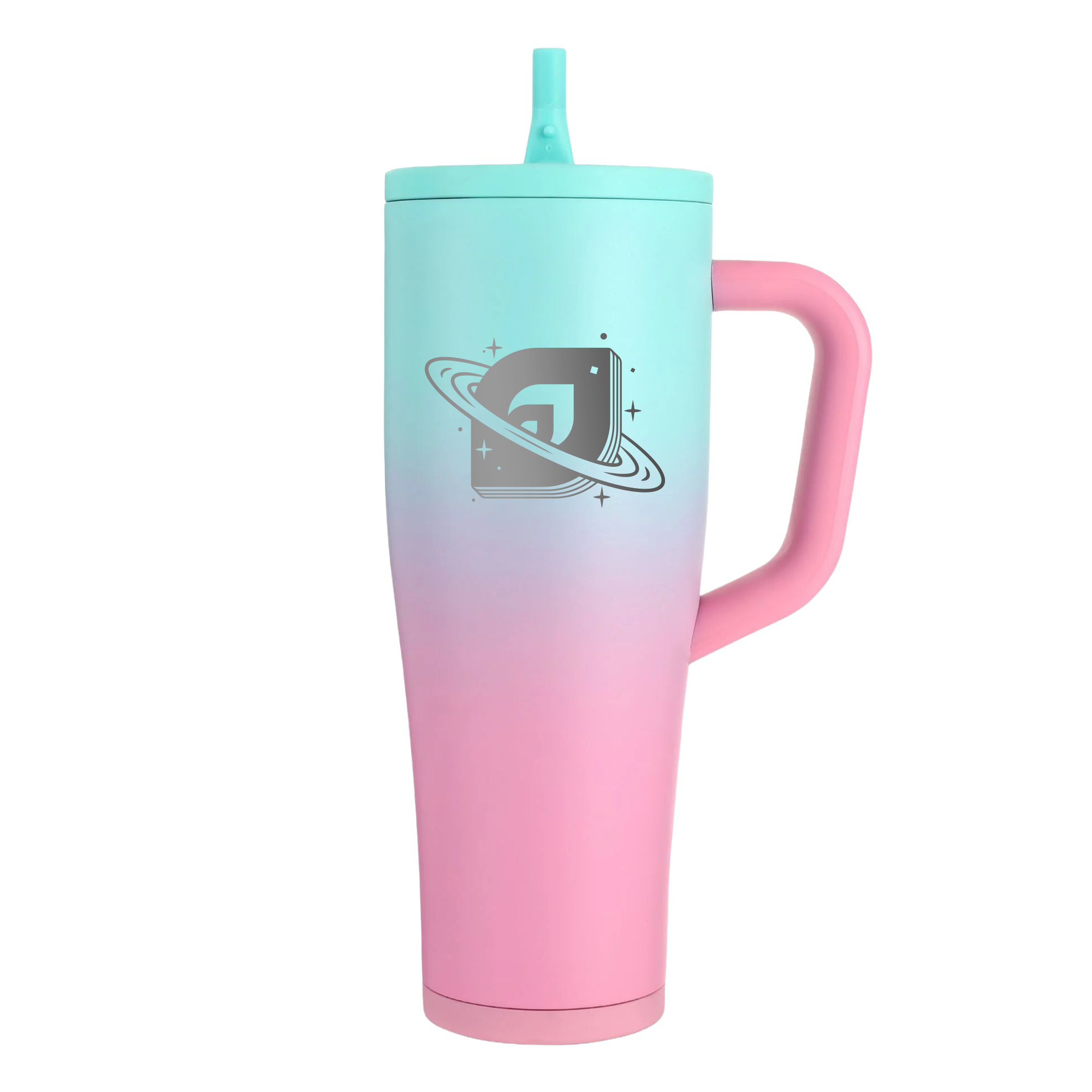 Ringed Nebula 40oz Legend Series Ice Shaker - Pink Mint Ombre