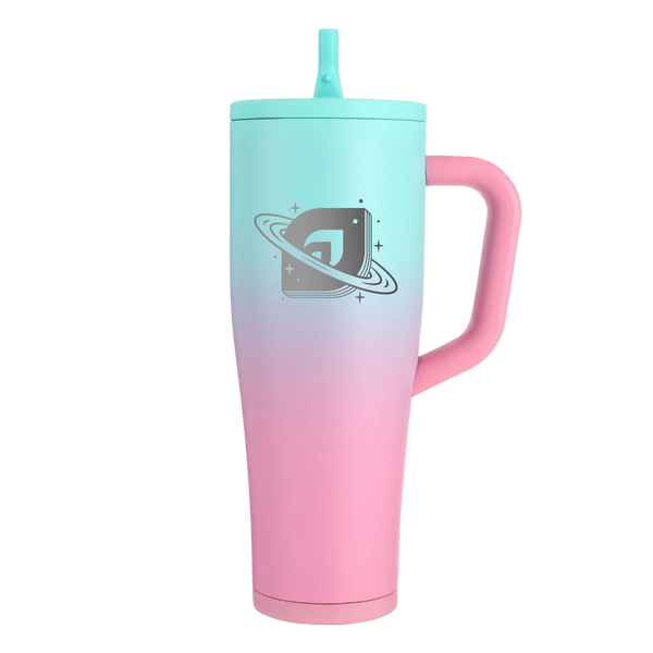 Ringed Nebula 40oz Legend Series Ice Shaker - Pink Mint Ombre