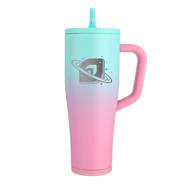 Ringed Nebula 40oz Legend Series Ice Shaker - Pink Mint Ombre