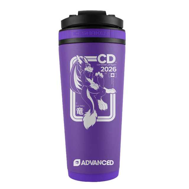 Canadian Dragon 4.0 Custom 26oz Ice Shaker - Purple
