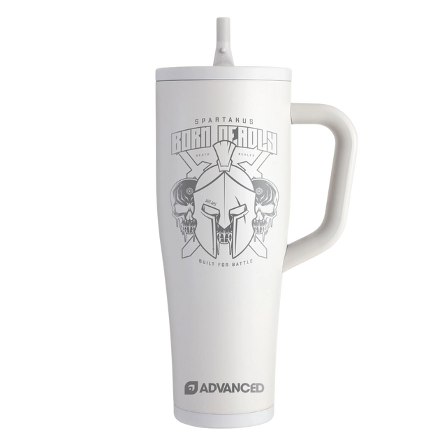 Born Deadly 40oz Legend Series Ice Shaker - Off White