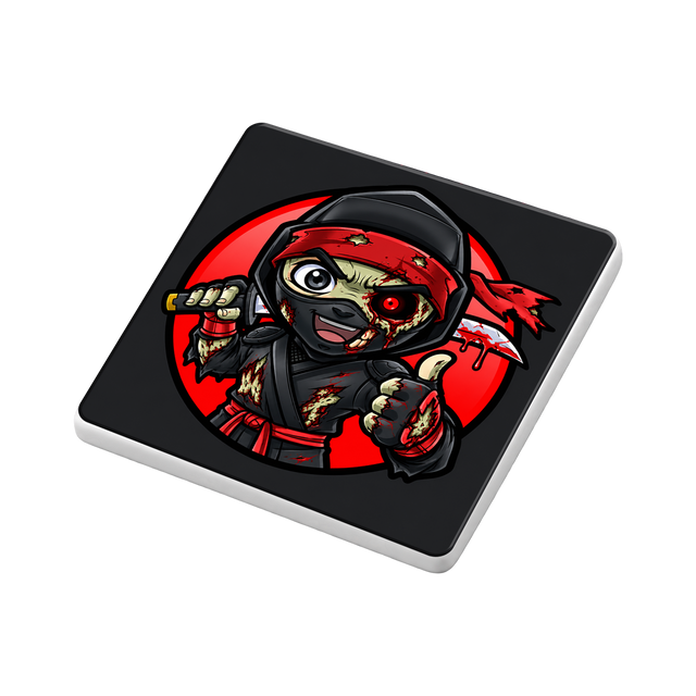 CursedJoystick Halloween Ceramic Coaster