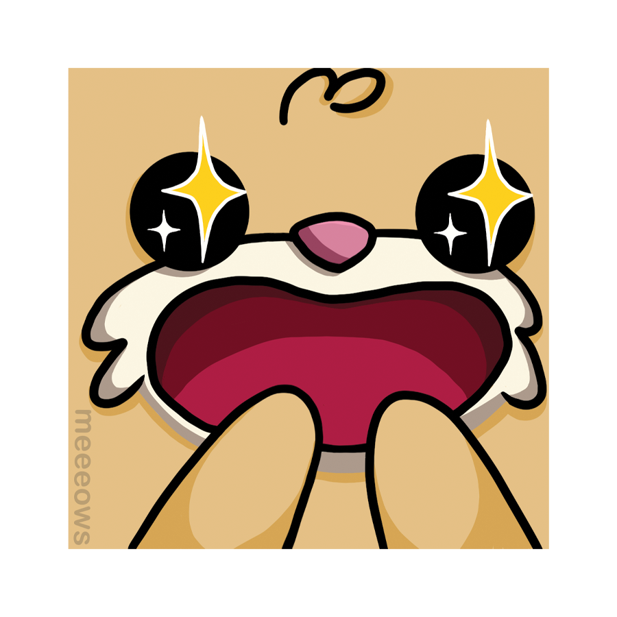 Meeeows Bandit Awww Sticker