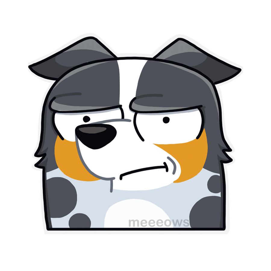 Meeeows Miku Grump Sticker