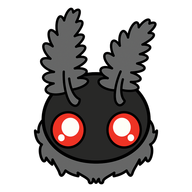 Mothman Head Sticker