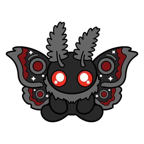 Mothman Sitting Sticker