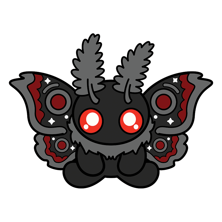Mothman Sitting Sticker