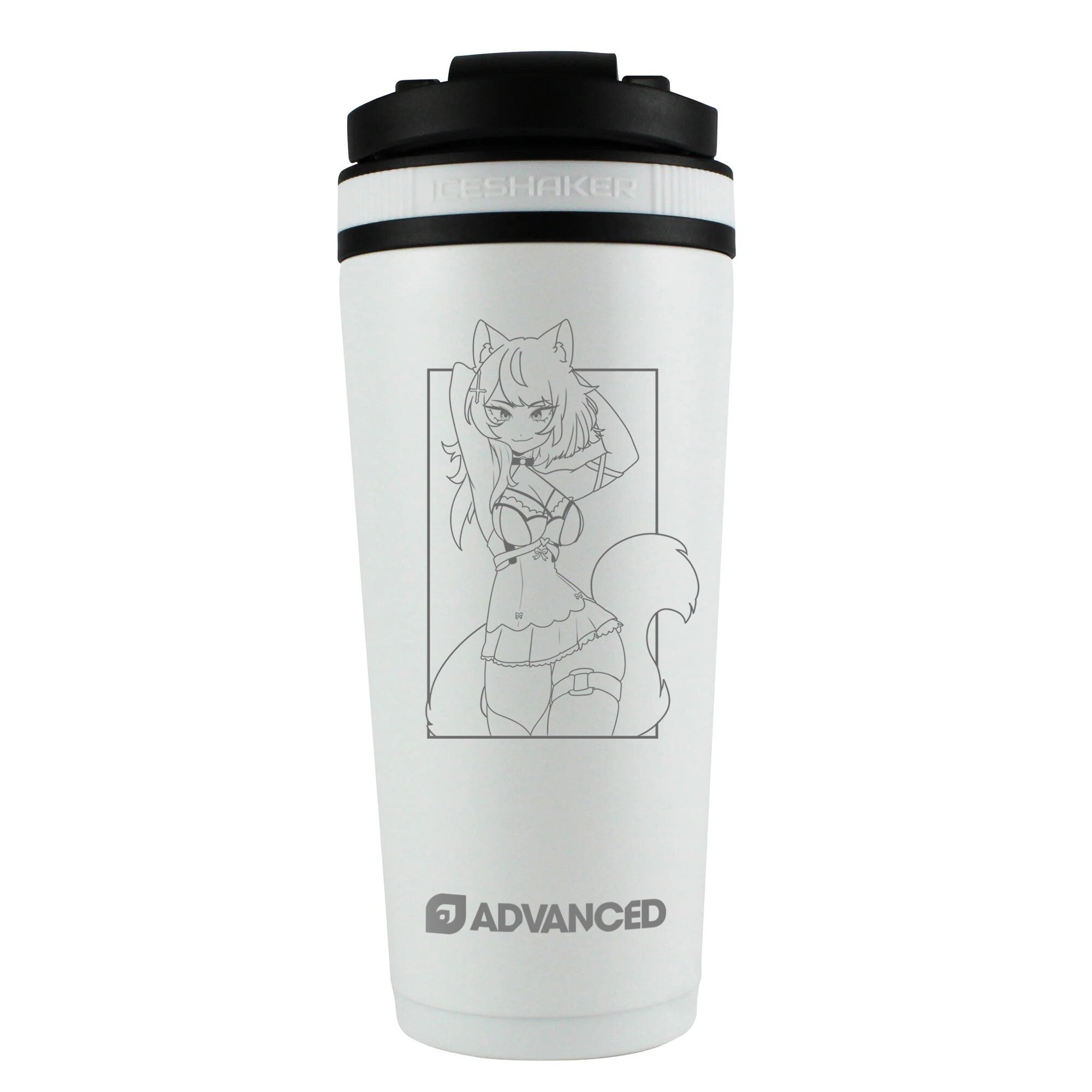 NekoMikki Custom 26oz Ice Shaker - White