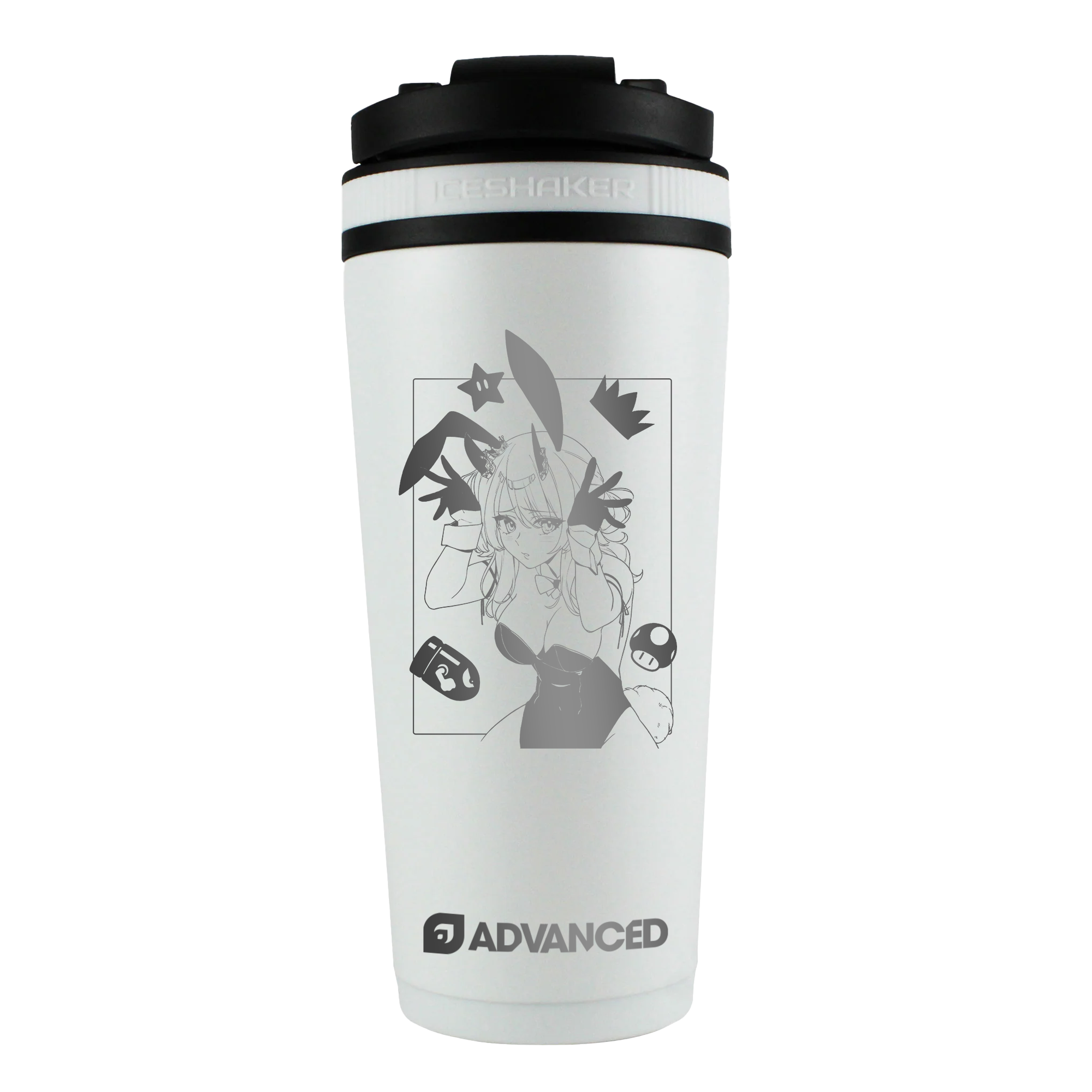 Pancakes Custom 26oz Ice Shaker - White