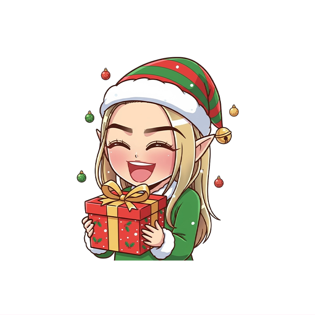 Topaz's Christmas Elf Sticker
