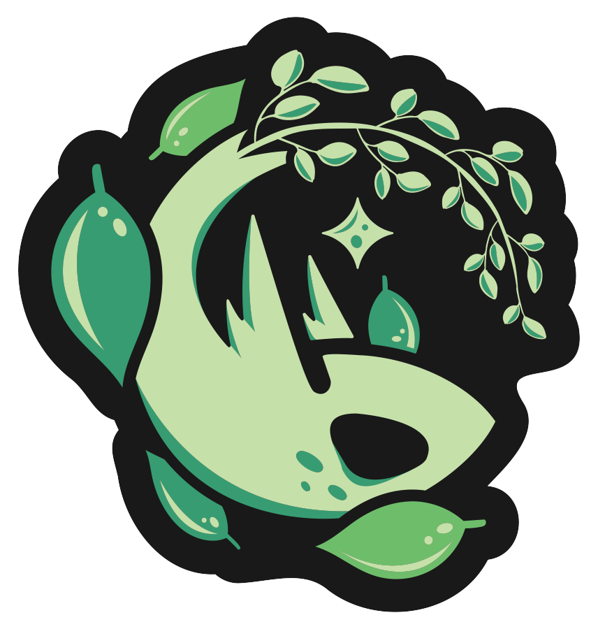 Pokeaim Grass Icon Sticker