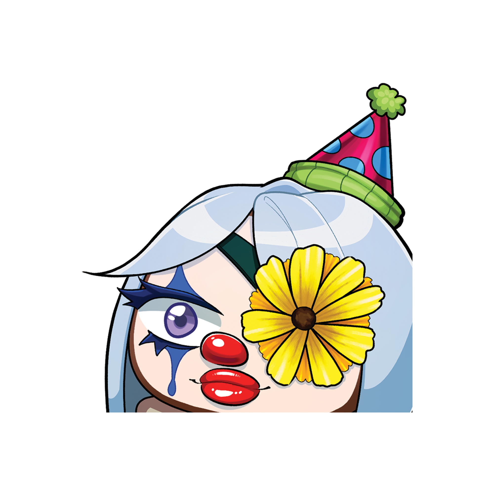 PleasentlyTwisted Clown Sticker