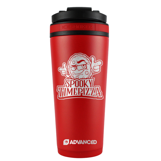 SpookyTimePizza 26oz Ice Shaker - Red