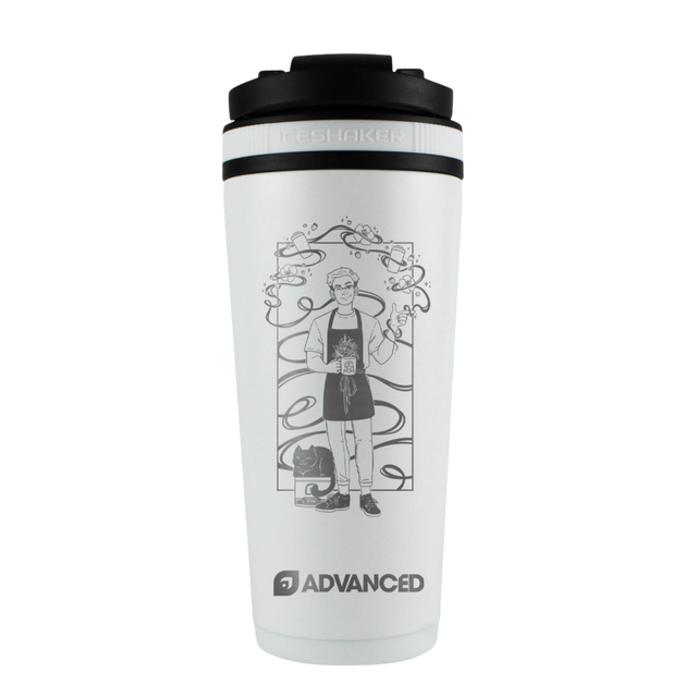 JeffBrutLag Custom 26oz Ice Shaker - White