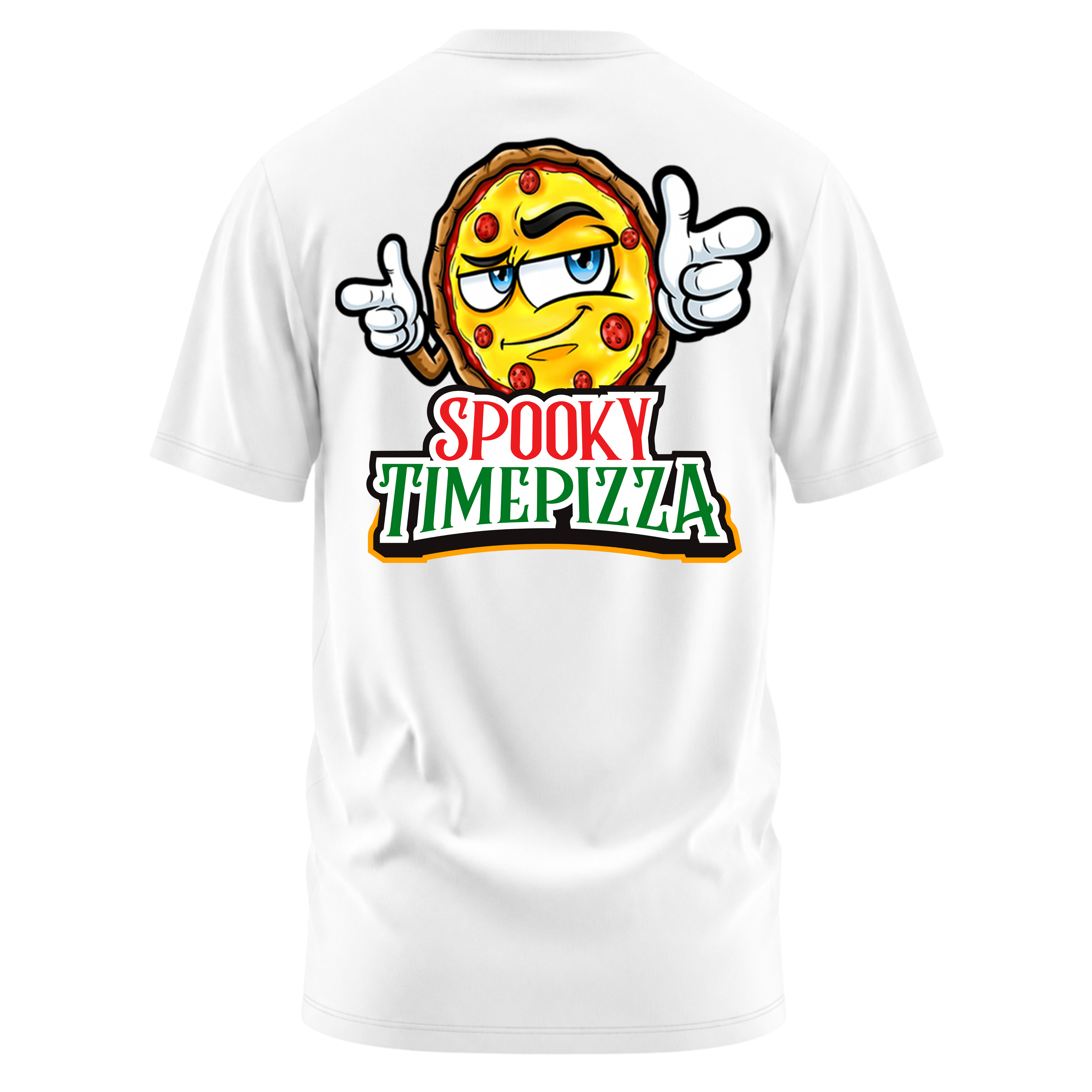 SpookyTimePizza T-Shirt - White