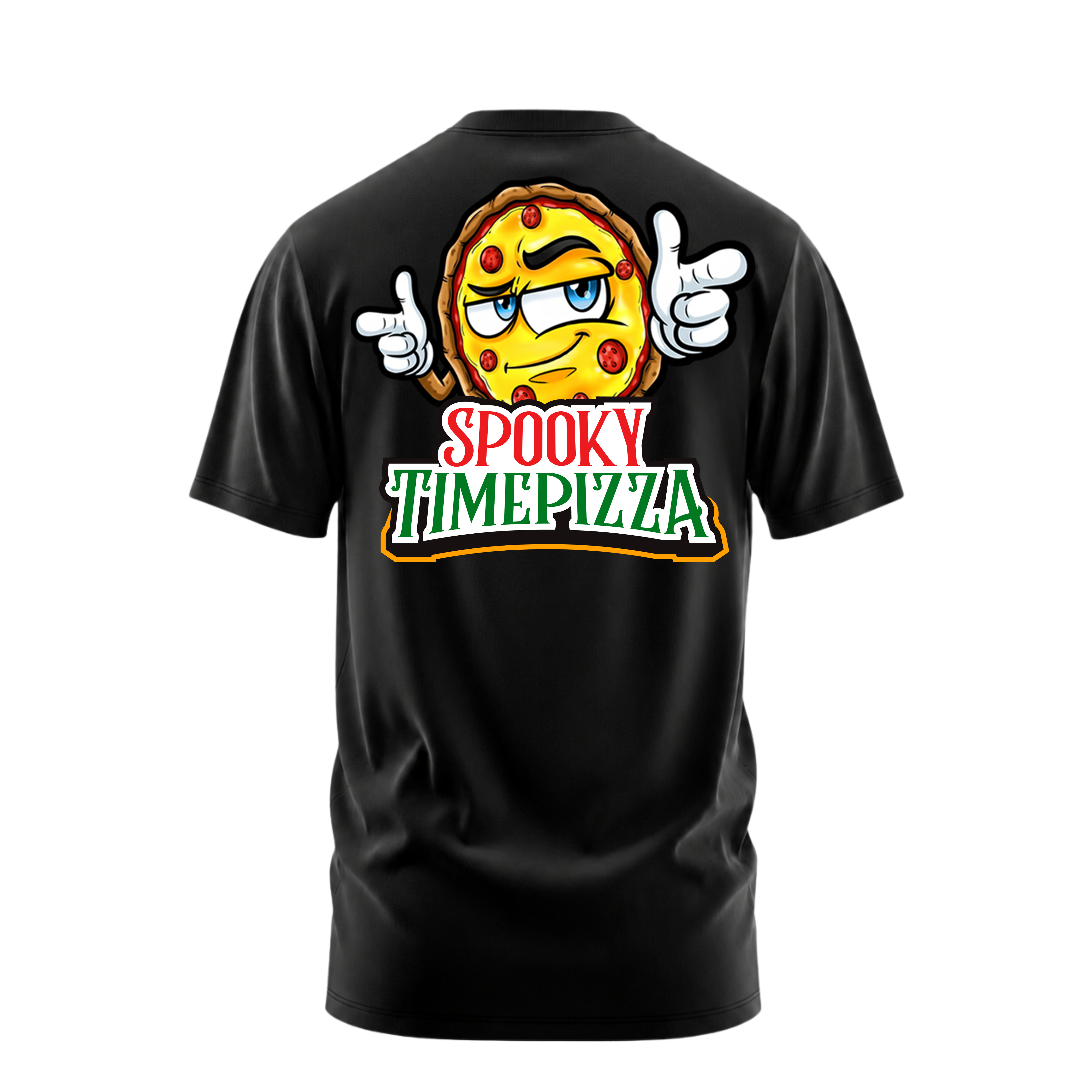 SpookyTimePizza T-Shirt - Black