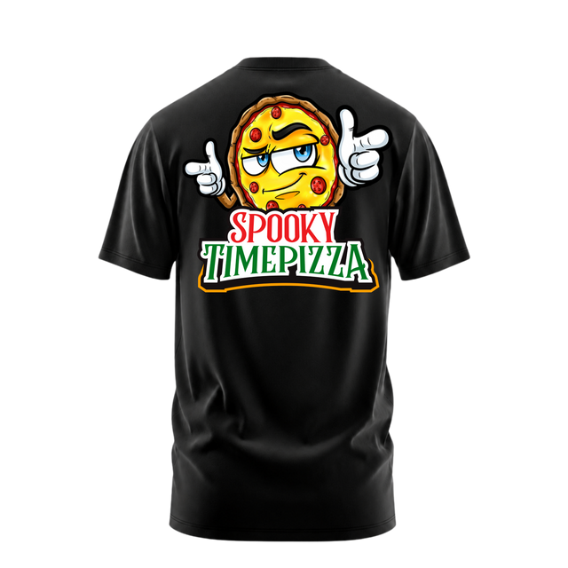 SpookyTimePizza T-Shirt - Black