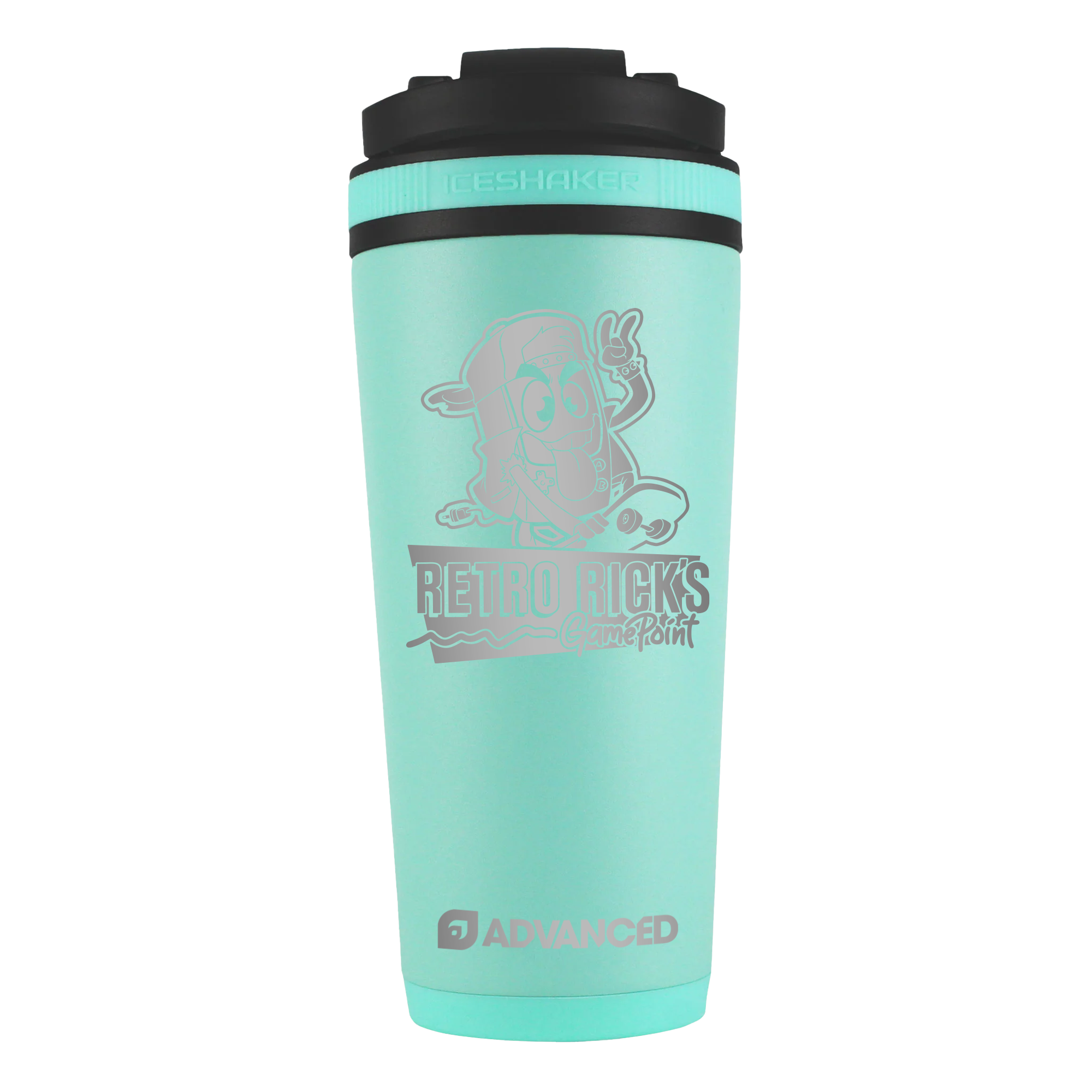 Retro Rick's Custom 26oz Ice Shaker - Mint