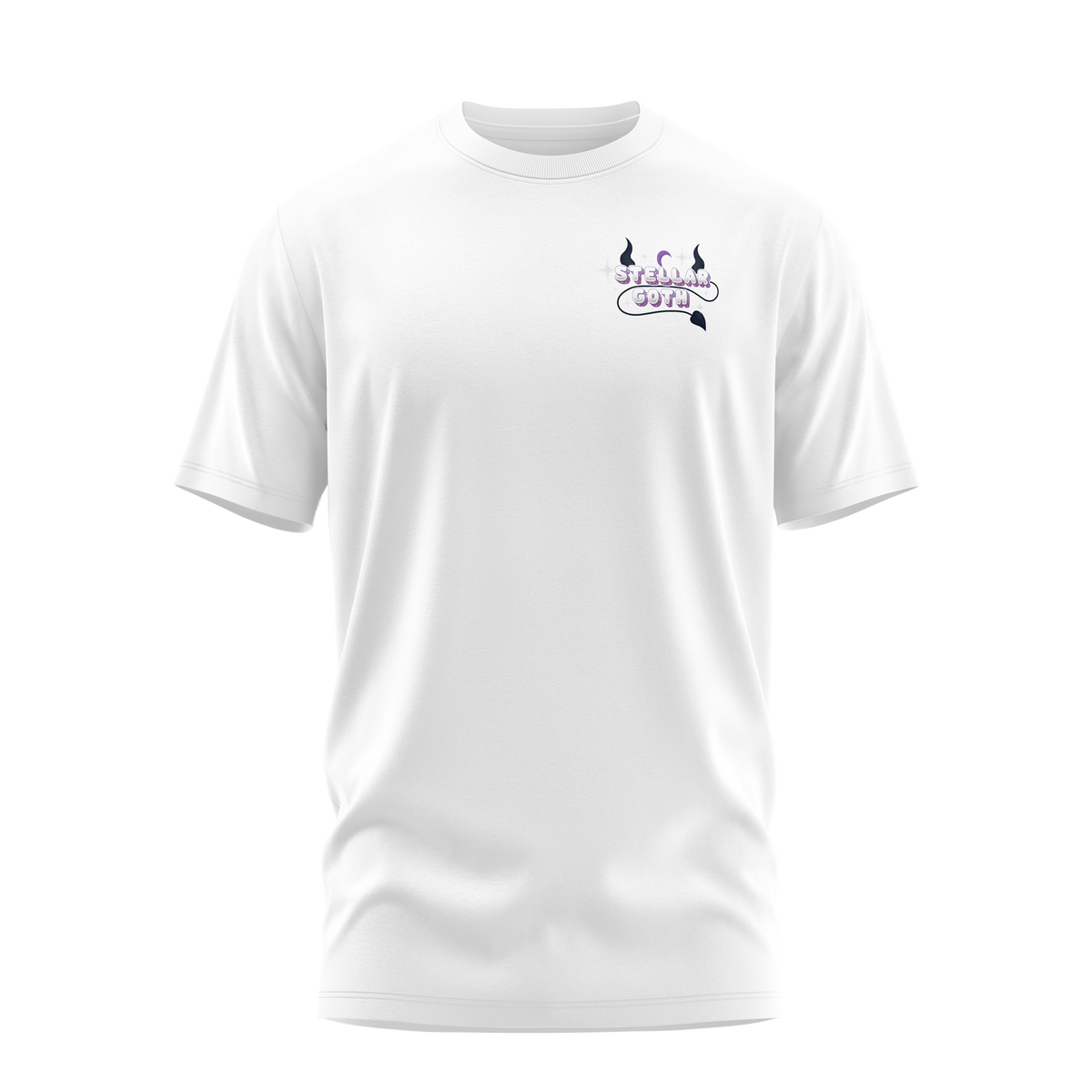 StellarGoth Halloween Witch T-shirt White