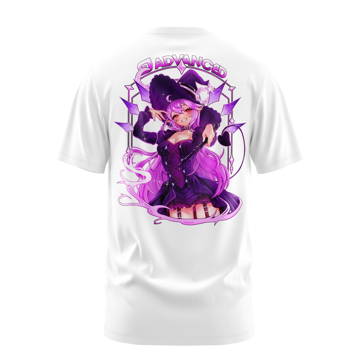 StellarGoth Halloween Witch T-shirt White