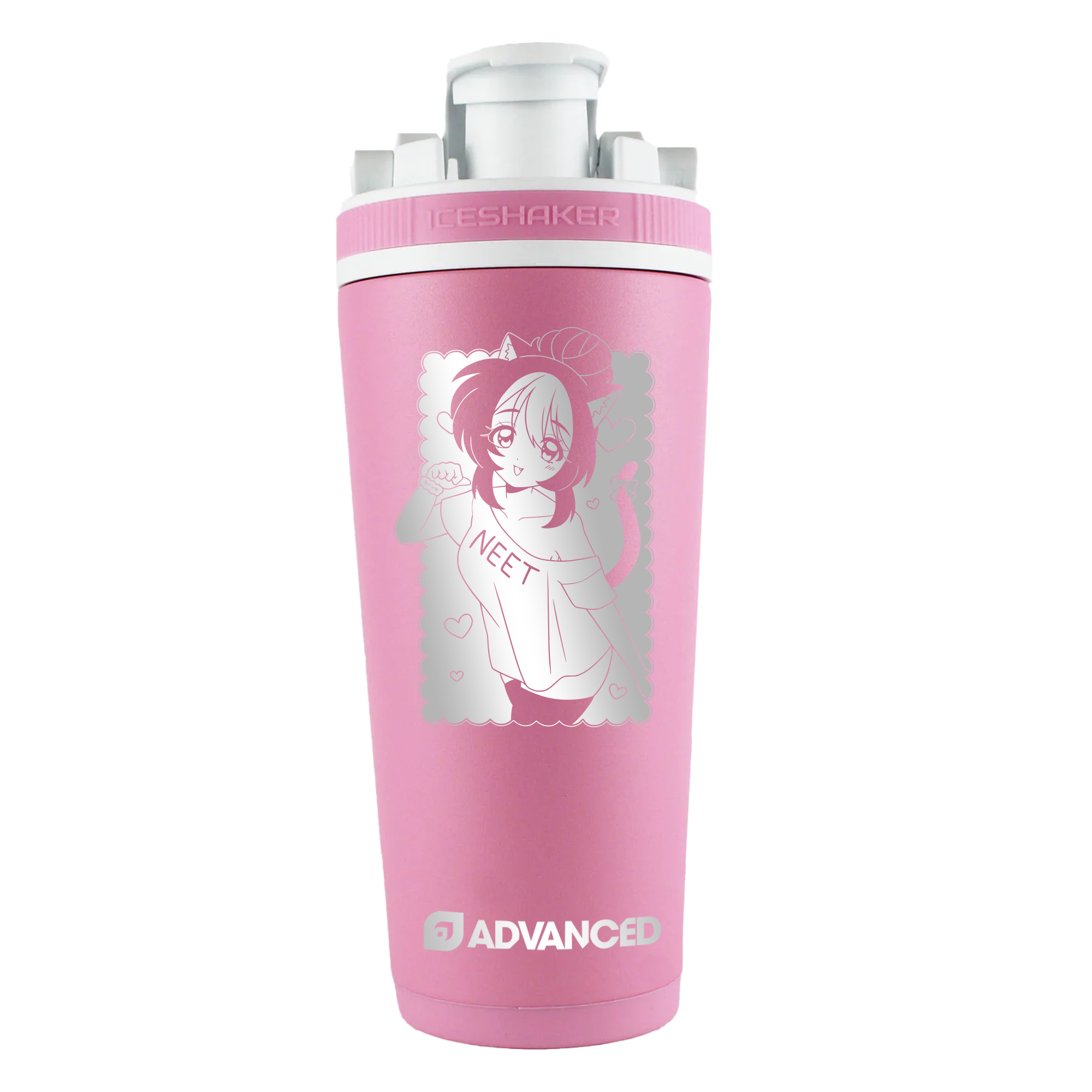 Strawb X ADVANCED Premium 26oz Ice Shaker - Pink