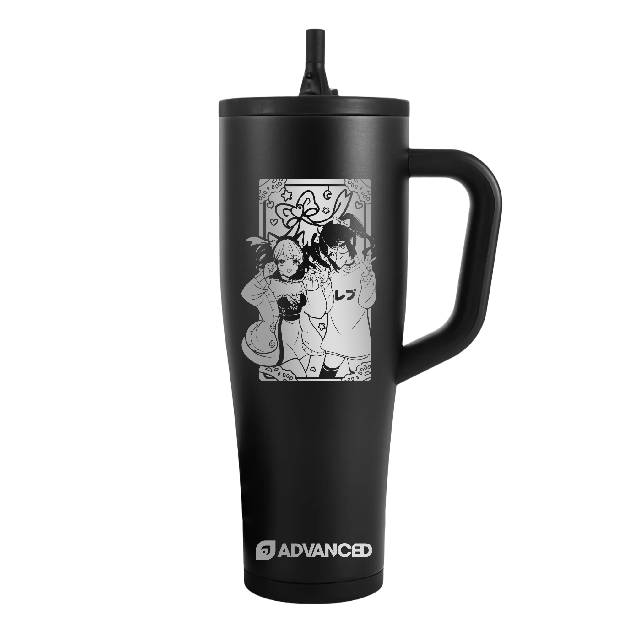StrawbXRev 40oz Legend Series Ice Shaker - Black