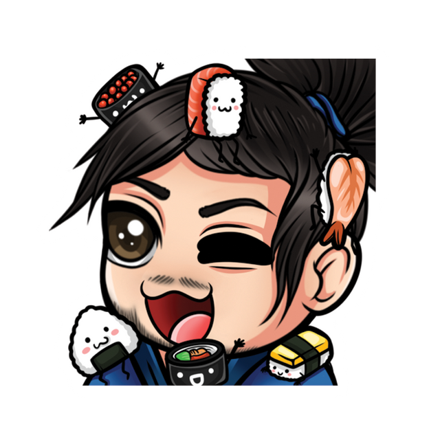 TreyKatxo Trey Sushi Sticker