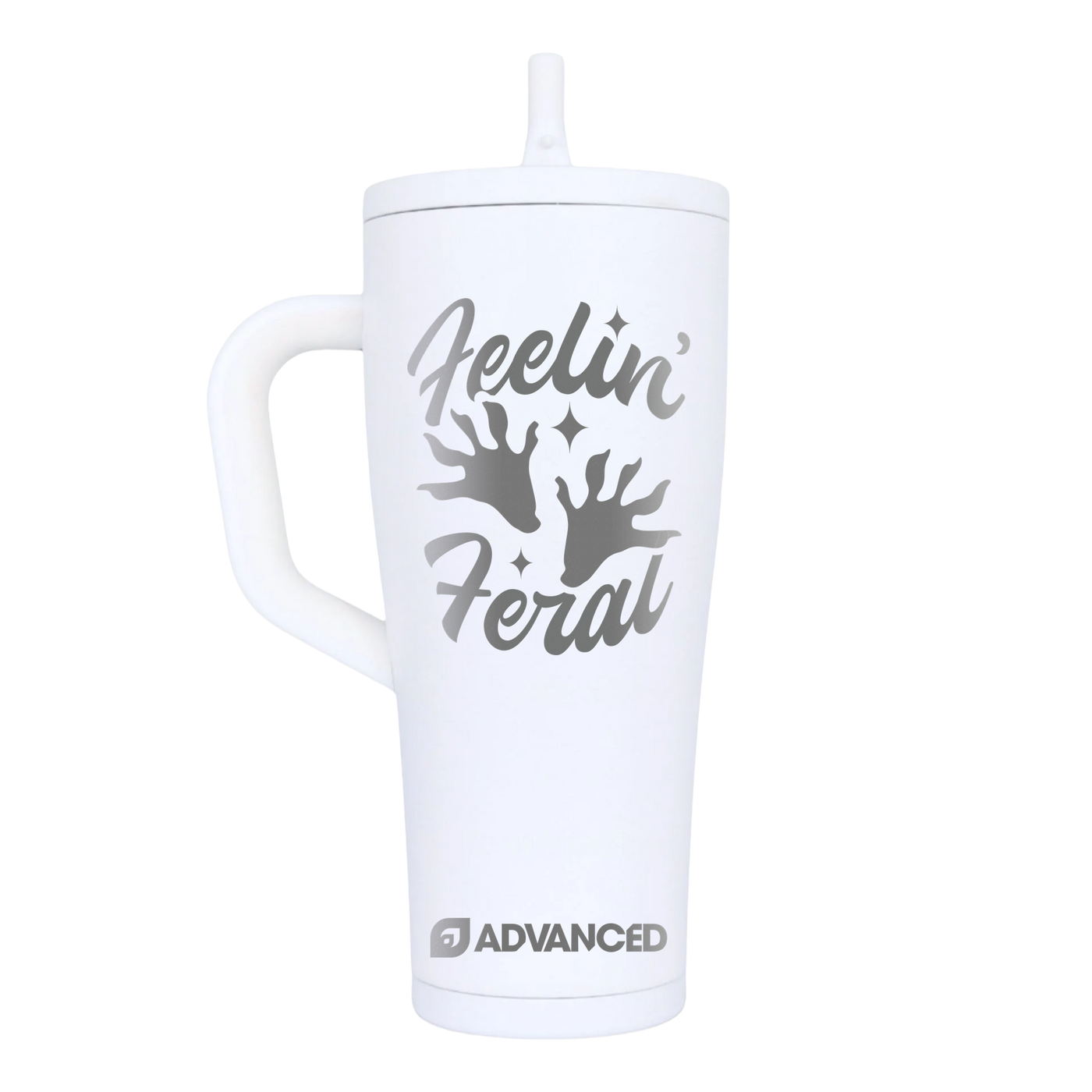 Feelin' Feral Custom 32oz Legend Series Ice Shaker - White