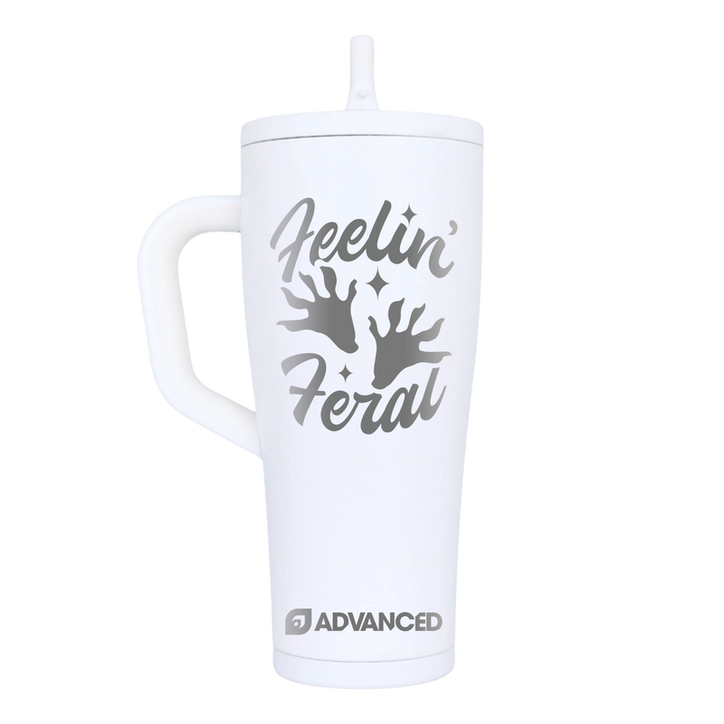 Feelin' Feral Custom 32oz Legend Series Ice Shaker - White