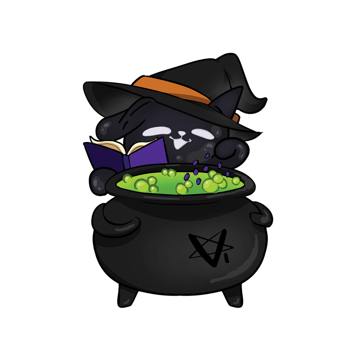 VioletGrimore Halloween Witch Sticker