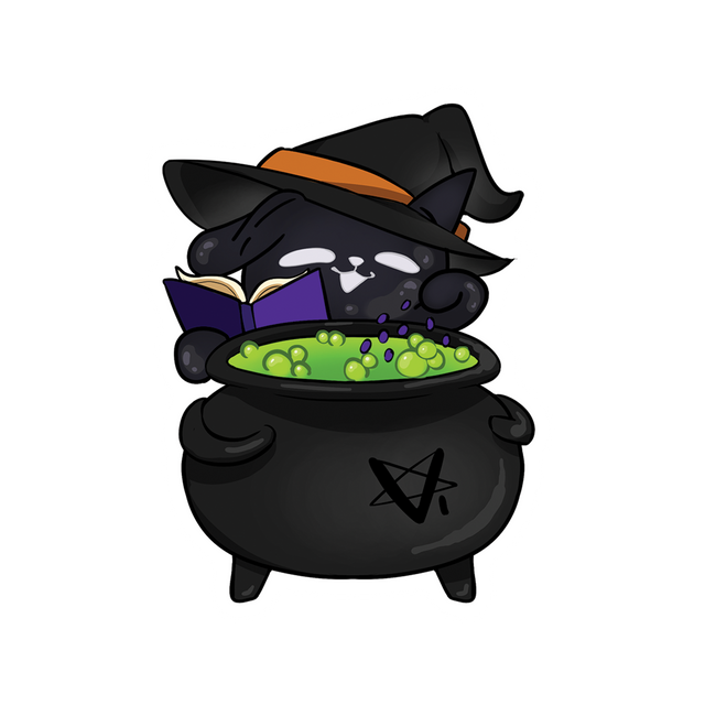 VioletGrimore Halloween Witch Sticker