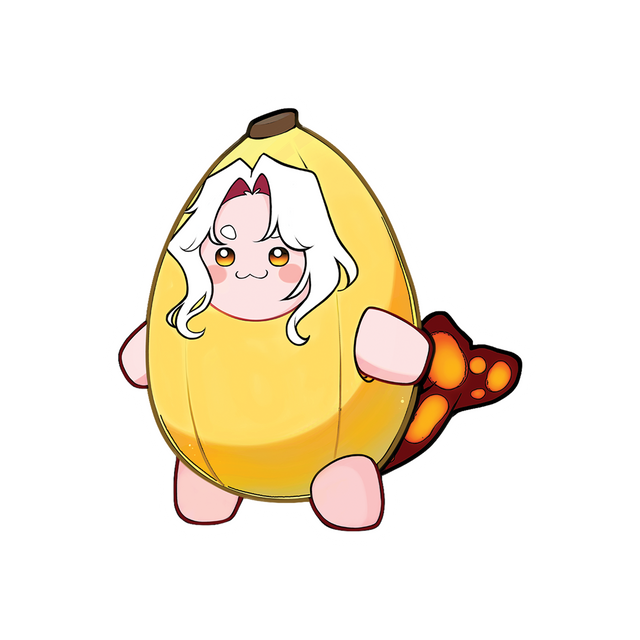 Orcatsukii Banana Sticker