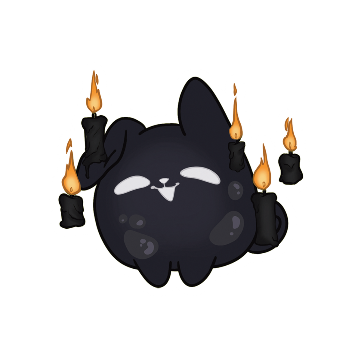 VioletGrimore Halloween Candles Sticker