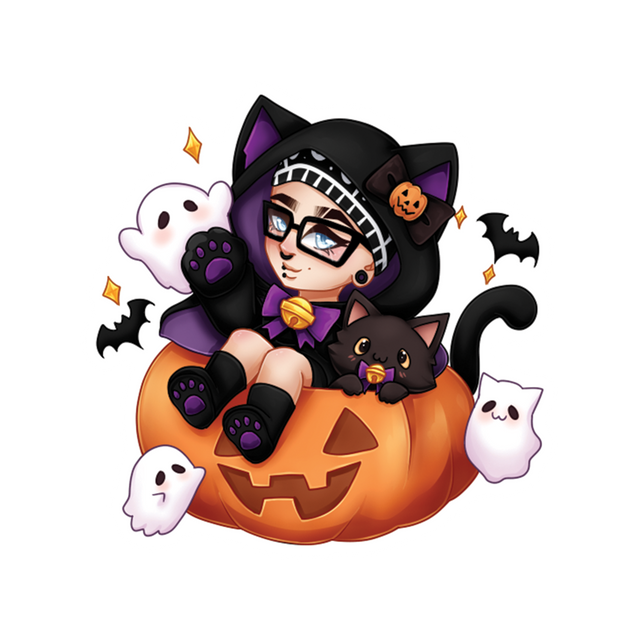 Riot Halloween Pumpkin Sticker