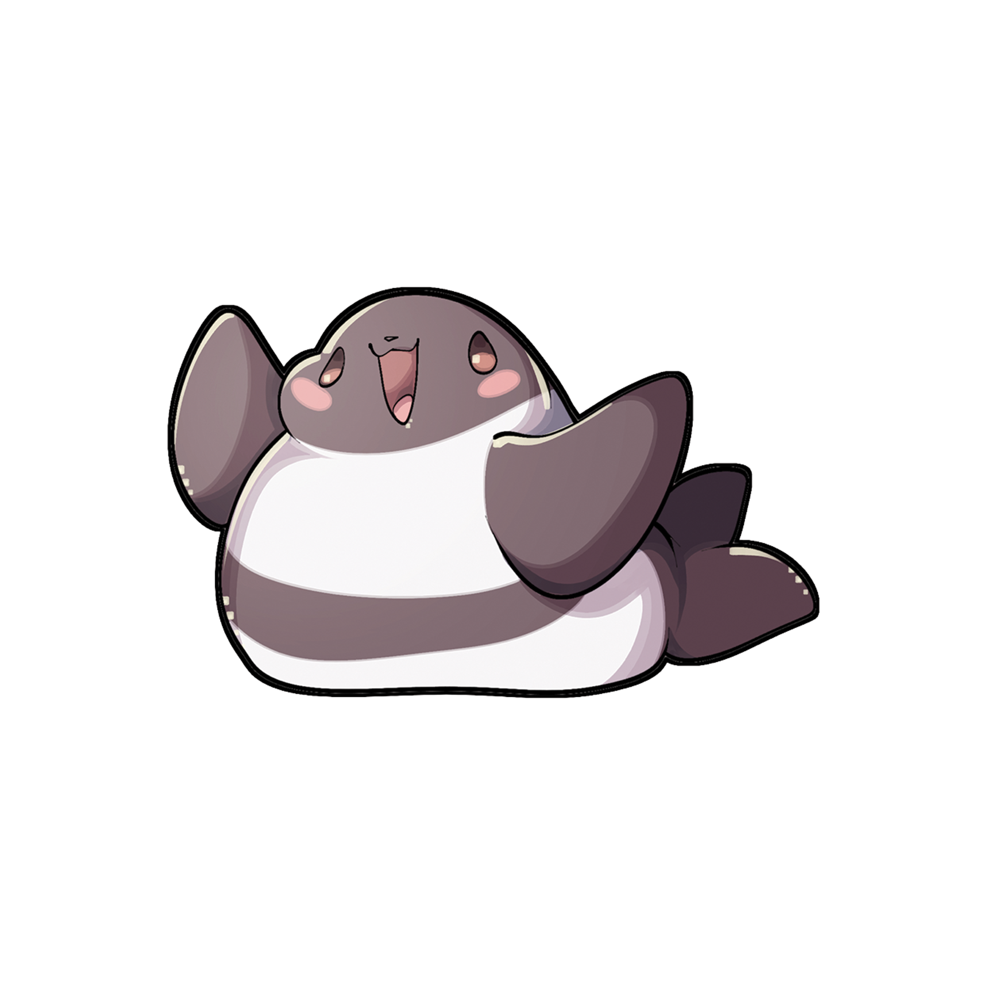 Orcatsukii Happy Seal Sticker
