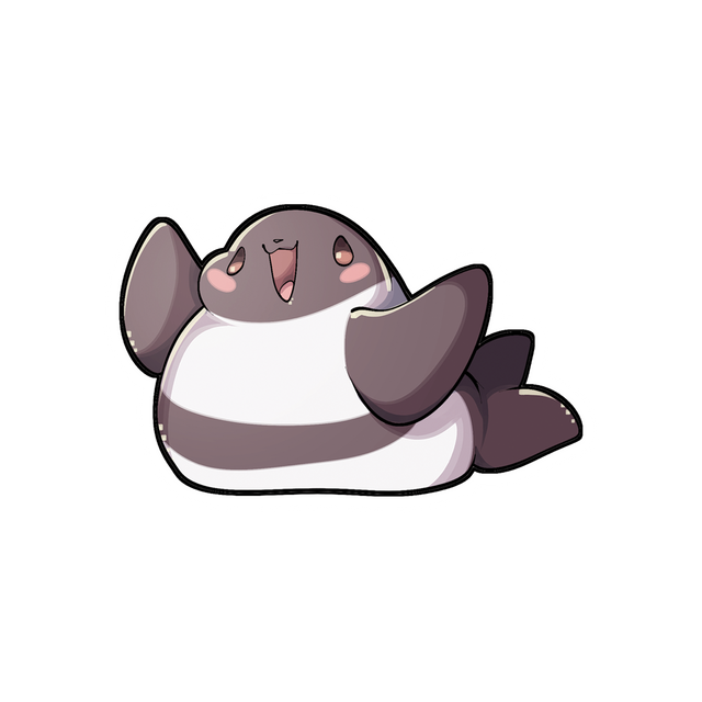 Orcatsukii Happy Seal Sticker