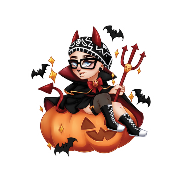 Riot Halloween Devil Sticker