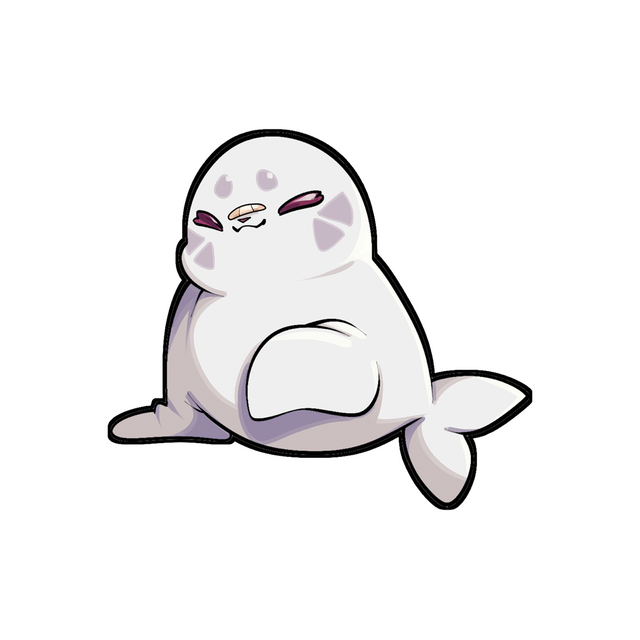 Orcatsukii White Seal Sticker