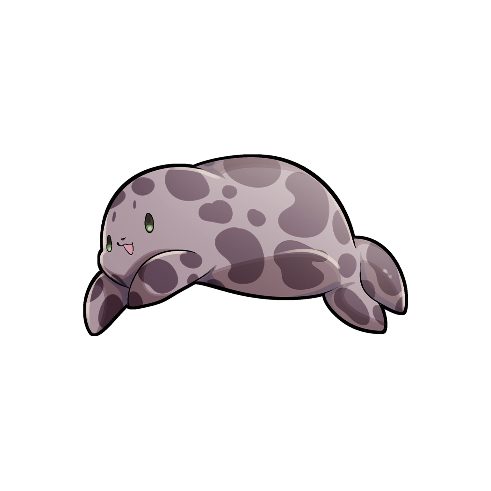 Orcatsukii Grey Seal Sticker