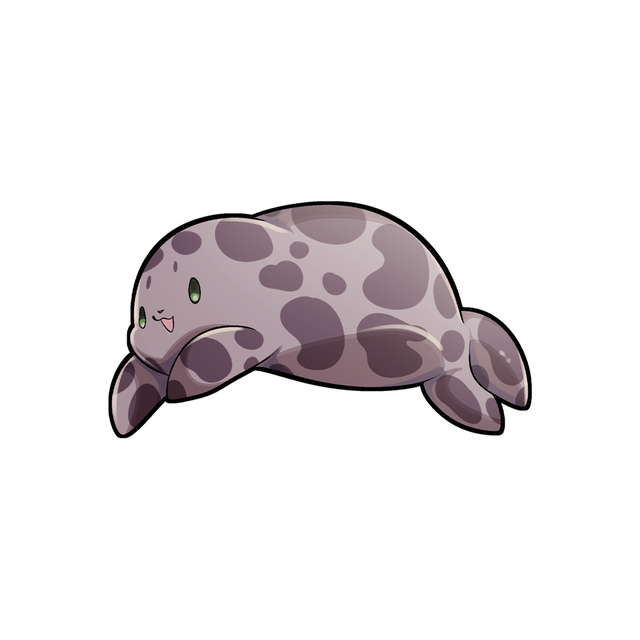Orcatsukii Grey Seal Sticker