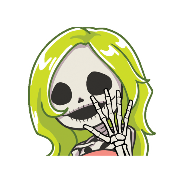 JOJOsaysbreee Skellington Halloween Sticker