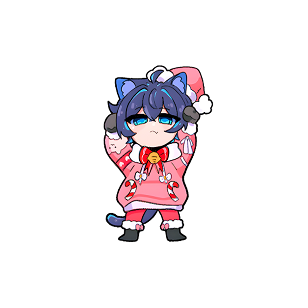 MaNameBin's Christmas Candy Cane Sticker